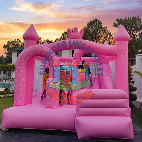 PINK  PRINCESS CASTLE 14 BY 14 FT